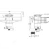 Weltico A800 hoogwater skimmer, metsel-liner Antraciet - Afbeelding 3